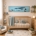 🐋 Tableau personnalisé – Chambre de bébé ou d'enfant 🩵