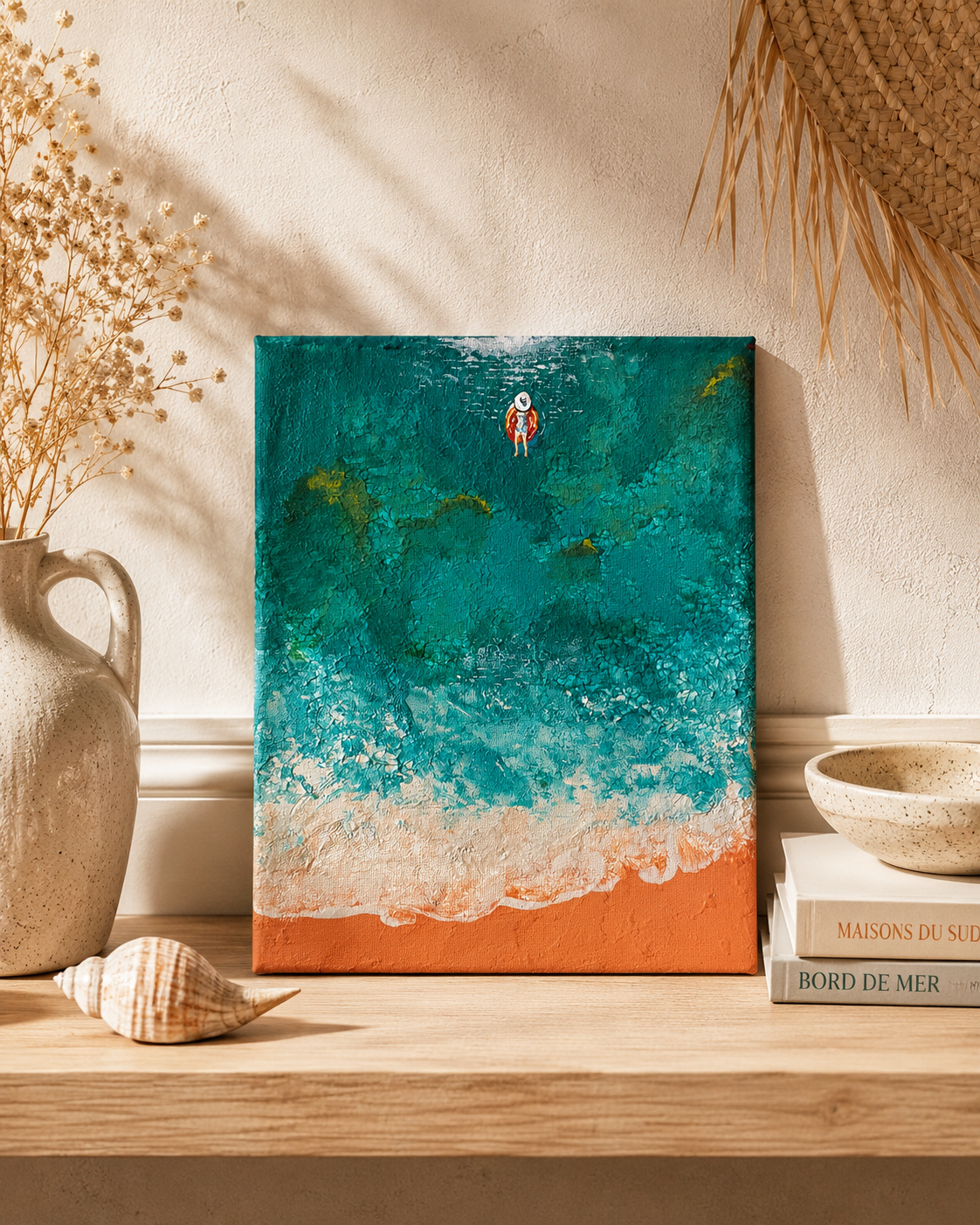 Tableau original acrylique 20×25 "Madrague I"